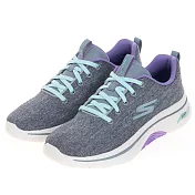 SKECHERS GO WALK ARCH FIT 2.0 女健走鞋-灰紫-125311GYLV US6 灰色