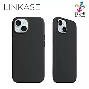 ABSOLUTE LINKASE 悠遊卡官方認證一嗶就過MagSafe悠遊嗶嗶殼_矽膠款 iPhone 15 Plus 6.7吋專用 (多色可選) 曜石黑