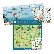 法國《Moulin Roty》 -- 場景轉印貼紙-探險家 ☆