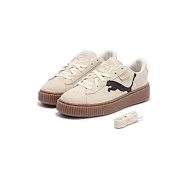 PUMA Suede Platform Cutout Wns 女休閒鞋-米白-39723302 UK5 白色