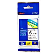 Brother 護貝標籤帶 TZe-211/TZ-211 (6mm 白底黑字) 原廠公司貨