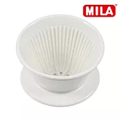 mila 陶瓷蛋糕濾杯(咖啡濾杯)(適合1-4人)-三色可選 白