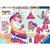 德國Ravensburger維寶拼圖 扮演游戲 甜甜圈與龍(2*24P)