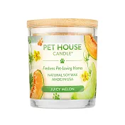 美國 PET HOUSE 室內除臭寵物香氛蠟燭 240g-香甜密瓜