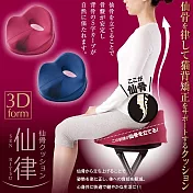 Alphax 仙律 美姿坐墊 (骶骨支撐 穩定坐姿 壓力分散 S曲線)    海軍藍