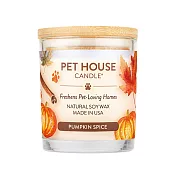 美國 PET HOUSE 室內除臭寵物香氛蠟燭 240g-南瓜肉桂