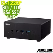 (商用)ASUS華碩 PN64-S3040AV 迷你電腦 (I3-1220P/8G/1TB+256SSD/W11P)