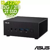 (商用)ASUS華碩 PN64-S3040AV 迷你電腦 (I3-1220P/32G/2TB+2TSSD/W11P)