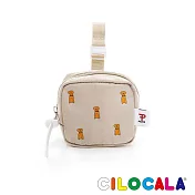 CILOCALA PICFA聯名日本插畫尼龍防潑水可扣式零錢包- 米