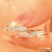 【Sayaka紗彌佳】特降 對戒 戒指 週年 情人節禮物 925純銀愛無止境真愛永恆對戒 盒裝送禮 禮物 T款-悠長愛戀