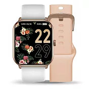 【ICE WATCH】 smart watch 多功能 運動健康手錶 022251玫金框+白/玫錶帶