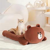 【LINE FRIENDS】經典系列寵物毛絨卡通窩(熊大)