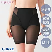 【日本GUNZE】高腰骨盆調整塑身褲(KB4363-BLK) LL 黑色