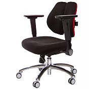 GXG 低雙背 工學椅(鋁腳/4D平面摺疊扶手) TW-2605 LU1H