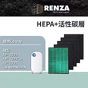 適用Coway AP-1009CH 1009 1008 1008DH 1010 1012GH 高效HEPA+活性碳濾網組 濾芯 濾心