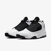 Nike 籃球鞋 Jordan Max Aura 2 男鞋 白 黑 氣墊 皮革 緩衝 運動鞋 CK6636-107