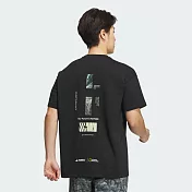 ADIDAS NATGEO GFX SS T 男短袖上衣-黑-IS9515 M 黑色