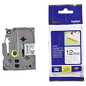 Brother 超強黏性護貝標籤帶 TZe-S231 (12mm 白底黑字) 原廠公司貨