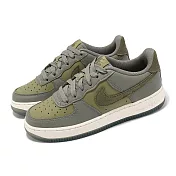 Nike 休閒鞋 Air Force 1 LV8 4 GS 大童 女鞋 灰 綠 AF1 FQ6948-001