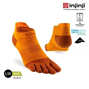 injinji Run輕量吸排五趾隱形襪NX S 營火