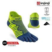 injinji Ultra Run終極系列五趾隱形襪 S 蘚苔綠