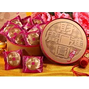 【喜之坊】財圓廣進圓片牛軋糖禮盒x2盒(504g±10g/盒)