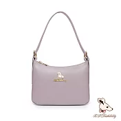 B.S.D.S冰山袋鼠 - 午後濃茶 - 簡約手提兩用月亮包【P6152-PR】  芋奶紫