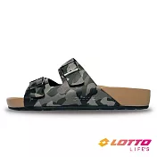 LOTTO 義大利 男 CAPRI 迷彩休閒拖鞋- 25cm 綠迷彩
