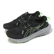 Asics 越野跑鞋 GEL-Excite Trail 2 男鞋 黑 綠 厚底 緩衝 抓地 運動鞋 亞瑟士 1011B594001