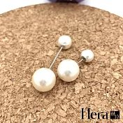 【Hera赫拉】簡約配件防走光雙珍珠領針/胸針(2入組)