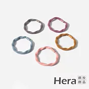 【Hera赫拉】小清新高彈純色髮圈鴨腸髮飾-隨機色6入組#H100414A