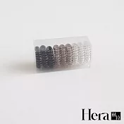 【Hera赫拉】韓系茶色無痕耐用電話線髮圈 H112020207 黑灰漸變9入