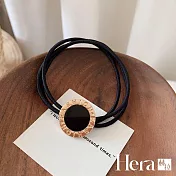 【Hera赫拉】高級金屬字母髮圈 H1120411010 黑色