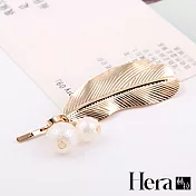 【Hera赫拉】希臘風金銀葉子髮夾-2款 金色