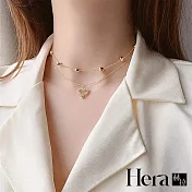 【Hera 赫拉】愛意滿滿仙女愛型愛心鎖骨鍊 ANB1 金色