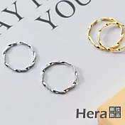 【Hera 赫拉】麻花開口戒指潮流扭結食指單戒指-2色 H111030103 銀色
