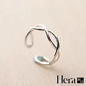 【Hera 赫拉】精鍍銀戒指甜美鏤空素銀開口尾戒 H111030102 銀色