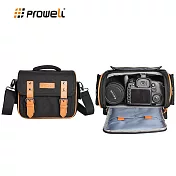 PROWELL 普樂威 一機兩鏡相機保護包/休閒攝影斜背包 WIN-22260 (側背包 贈防雨罩) 黑色