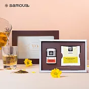 【 samova 】花漾時光系列 秘密花園 歐風禮盒 | 散茶馬口鐵20g+三角立體茶包5包入｜茶葉茶包禮盒 附禮袋
