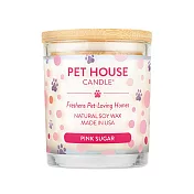 美國 PET HOUSE 室內除臭寵物香氛蠟燭 240g-粉紅愛戀