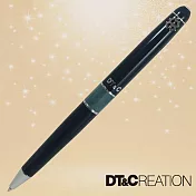 【DT&CREATION】潘朵拉珠翡黃騰達原子筆 - 附項鍊 (天然黑翡翠-附專業機構珠寶鑑定書) 經典黑