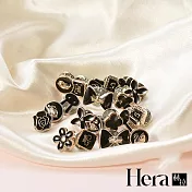 【Hera赫拉】簡約防走光小香風胸花/胸針-10入組 無 黑色