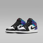 NIKE AIR JORDAN 1 MID (GS)中大童籃球鞋-黑紫-DQ8423154 US5 黑色