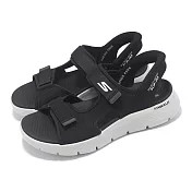 Skechers 涼鞋 Go Walk Flex Sandal-Easy Entry Slip-Ins 男鞋 黑 灰 避震 涼拖鞋 229210BKGY 29cm BLACK/GRAY