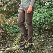 ADISI 男Softshell超撥水防風兩側口袋保暖長褲AP2321020 (S-2XL)｜刷毛 3L 防潑水 彈性 快乾 軟殼 L 深鍺色
