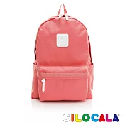 CILOCALA 亮彩尼龍防潑水後揹包-大 寶石紅