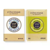 L’OCCITANE 歐舒丹 乳油木馬鞭草植物皂(250g)+乳油木牛奶皂(250g)-百貨公司貨