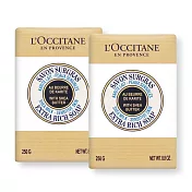 L’OCCITANE 歐舒丹 乳油木牛奶皂(250g)X2-百貨公司貨