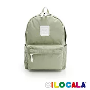 CILOCALA 亮彩尼龍防潑水後揹包-中大 秋草綠