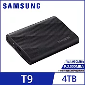 【SAMSUNG 三星】T9 USB 3.2 Gen 2x2 4TB 移動固態硬碟 星空黑(MU-PG4T0B/WW)公司貨